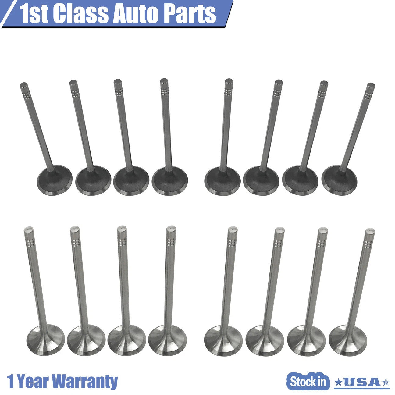 16PCS Intake Exhaust Valves Kit for Mini Cooper S R56 (2007–2013) Turbo