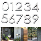 3D Stainless Steel Door Number Letters Sign for DIY