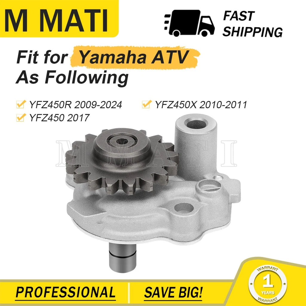 Oil Pump Assembly w/Rotor for Yamaha YFZ450R/YFZ450X (2009–2024)