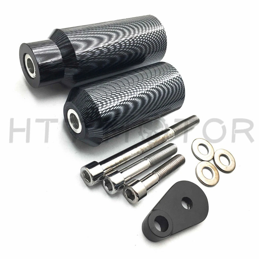 No-Cut Carbon Frame Sliders for Kawasaki Ninja ZX6 ZX6R ZX6RR (2005–2006)