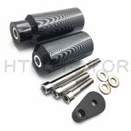 No-Cut Carbon Frame Sliders for Kawasaki Ninja ZX6 ZX6R ZX6RR (2005–2006)