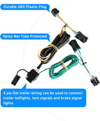 4 Way Flat Trailer Light Wire Harness Kit 55540 for Chevy Express 1500/2500/3500 (2003–2023)