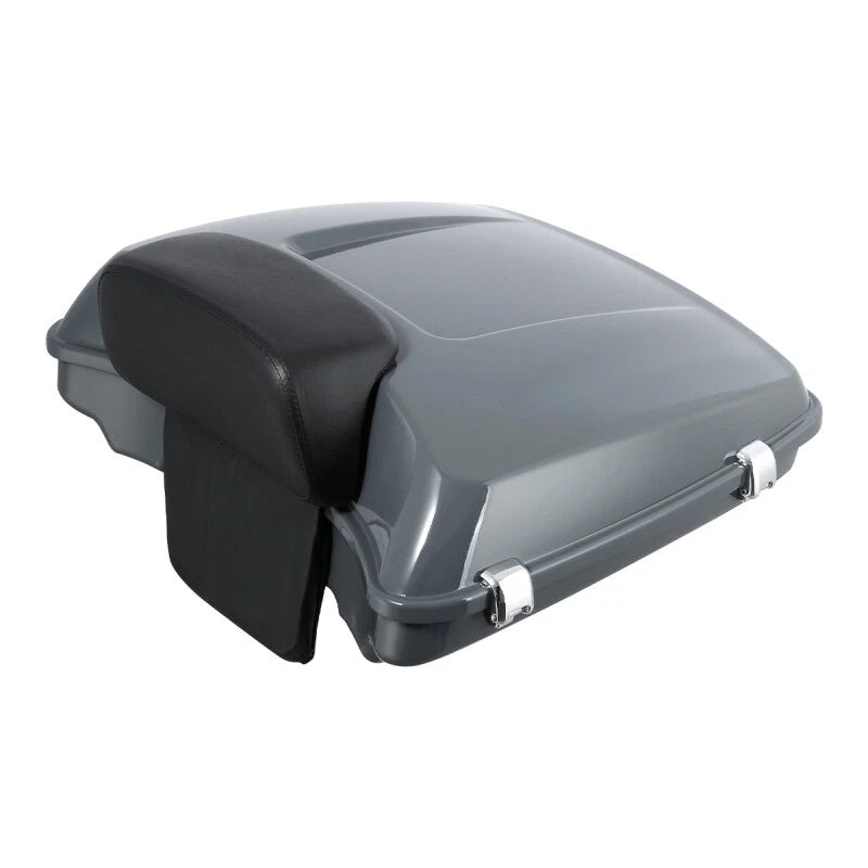 Razor Trunk Backrest Mount Plate for Harley Road King (2014–2026) Gunship Gray