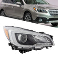 Headlight Assembly for Subaru Legacy/Outback (2015–2017) Black Halogen Right
