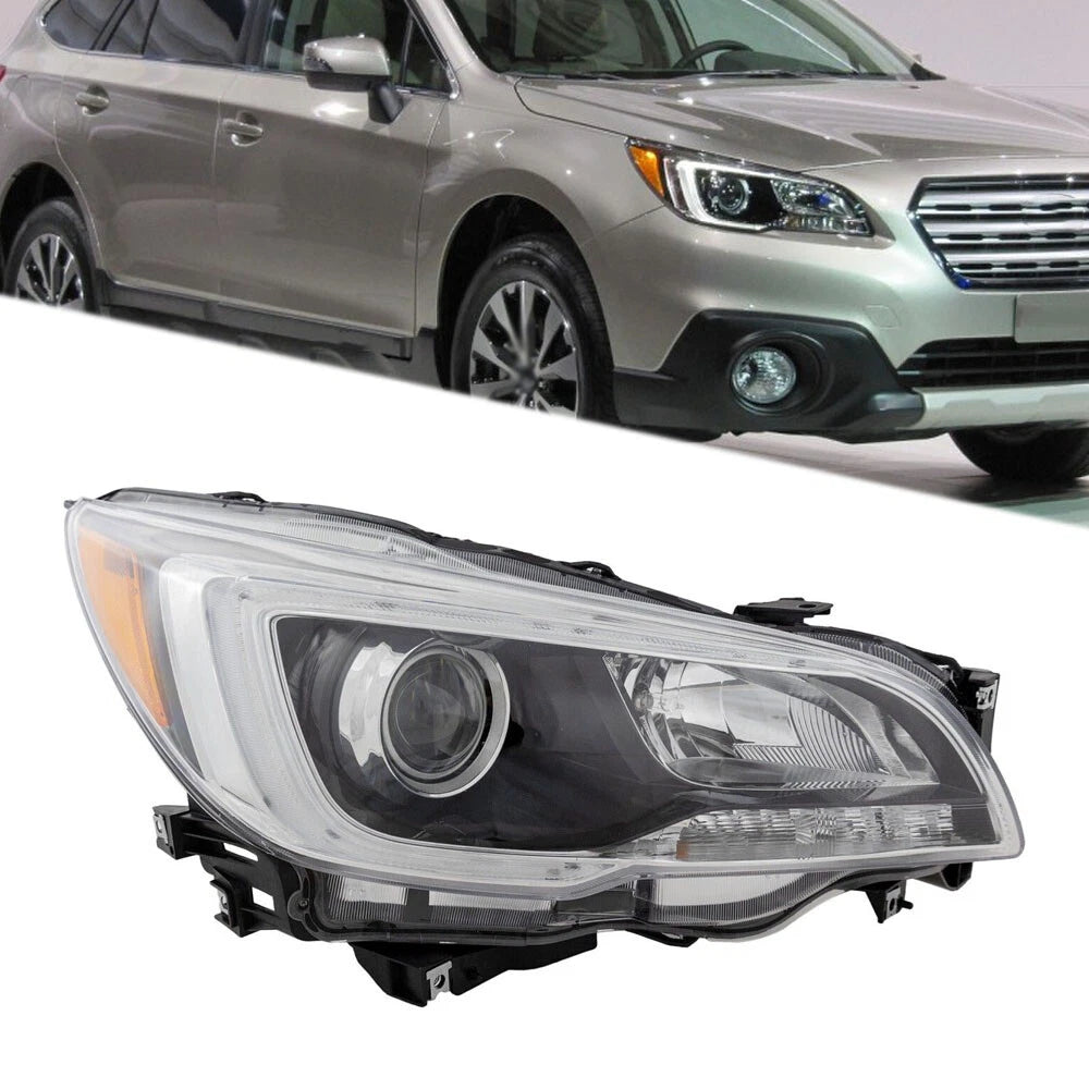 Headlight Assembly for Subaru Legacy/Outback (2015–2017) Black Halogen Right