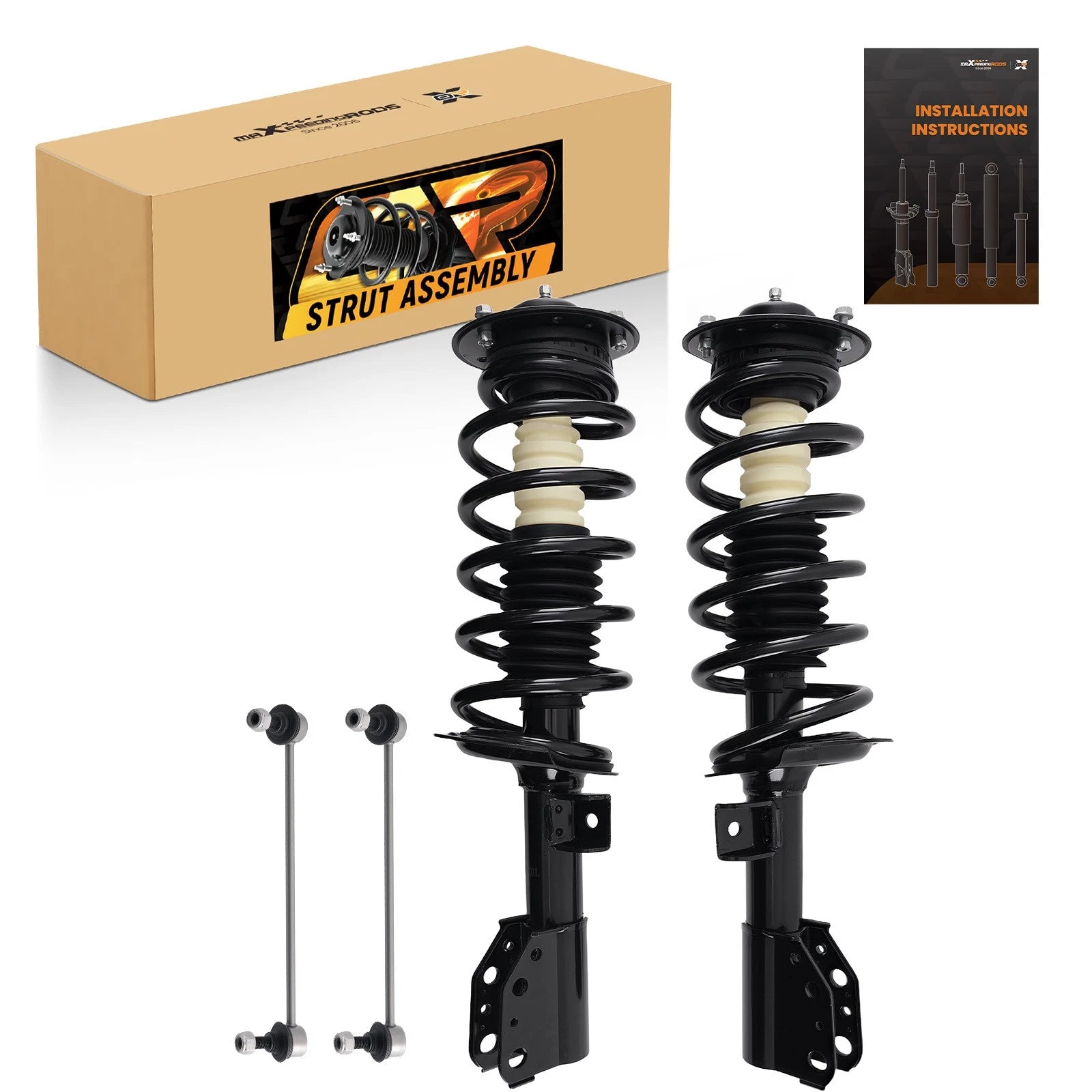 Front Strut + Sway Bar Link Kit For Chevy Equinox 2005 2006 Pontiac Torrent 2006