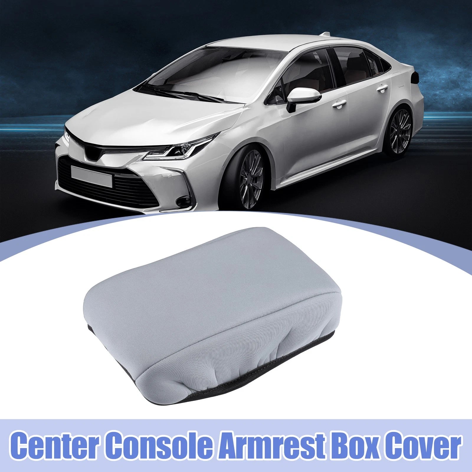 Center Console Armrest Box Cover for Toyota Corolla (2013–2023) Gray
