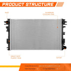Full Aluminum Core Radiator for Ram 2500 3500 6.4L V8 (2019–2024) DPI-13895