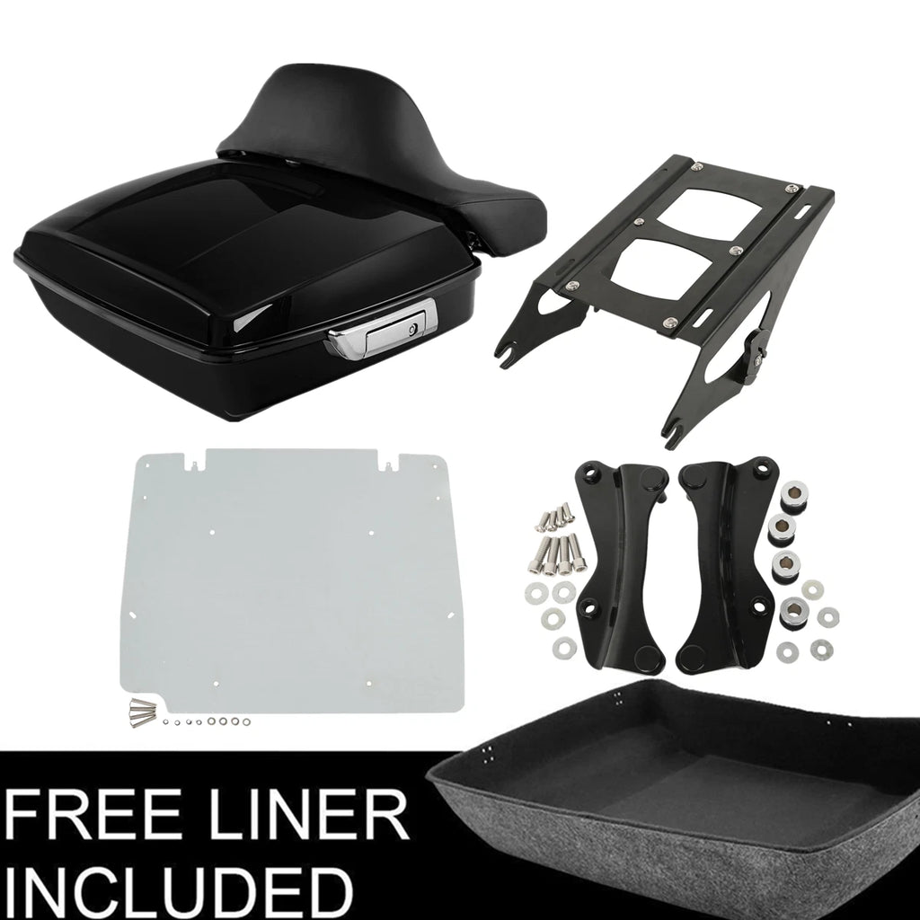 Chopped Trunk Pad Mount Rack Plate Docking Kit for Harley Touring (2014–2023)
