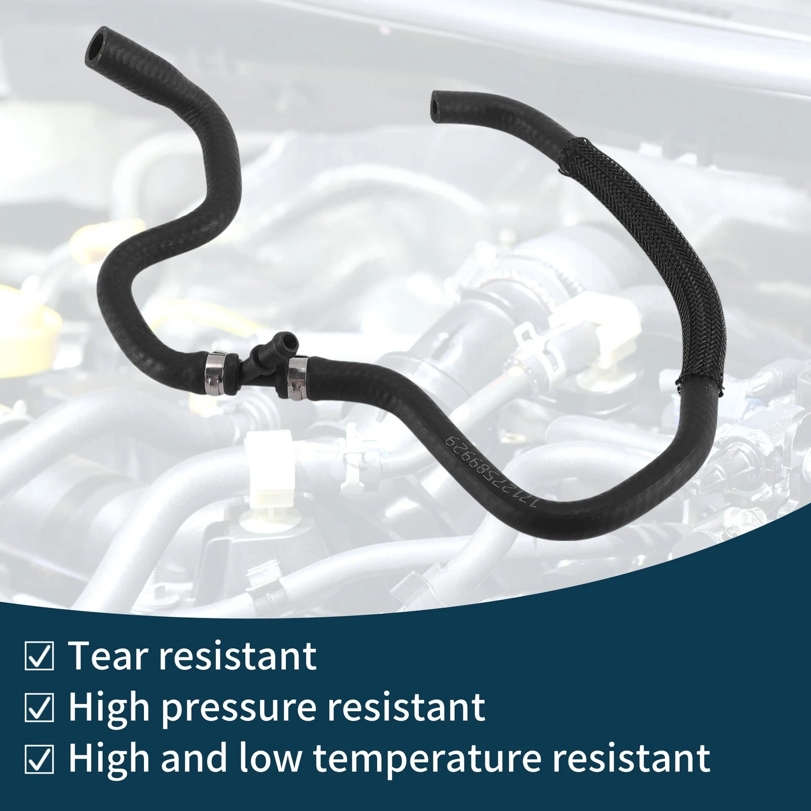 Radiator Hose for BMW 760Li 2007–2015 No. 17127589929 Plastic Coolant Pipe
