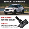 Set of 4 TPMS Tire Air Pressure Sensors for Nissan Versa Kicks (2019–2023) PMV-CA14 40700-5ZH0A
