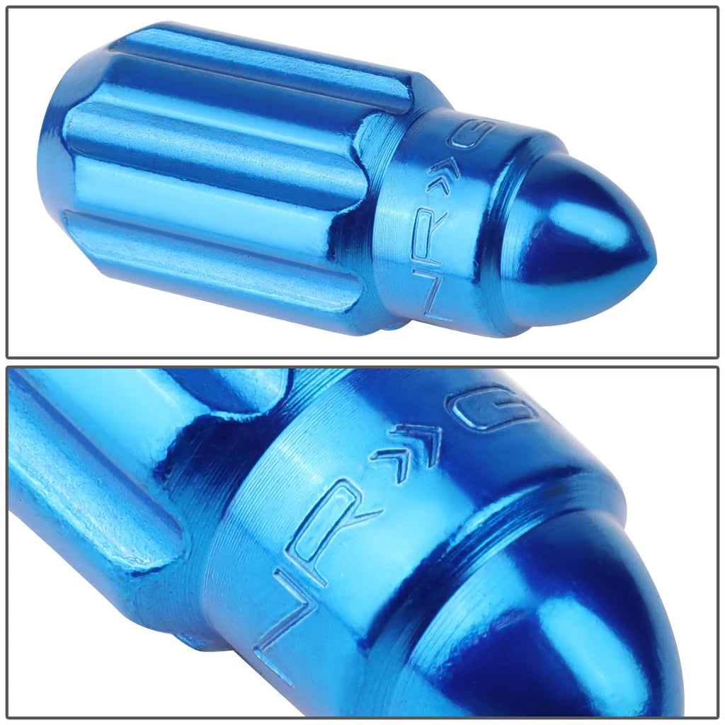 20Pcs Bullet Shaped End Lug Nut Set for NRG Innovations LN-LS500BL-21