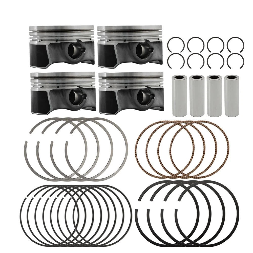 4X Pistons & Rings Assembly Φ21mm for VW Jetta AUDI A4 A5 (2008–2011)