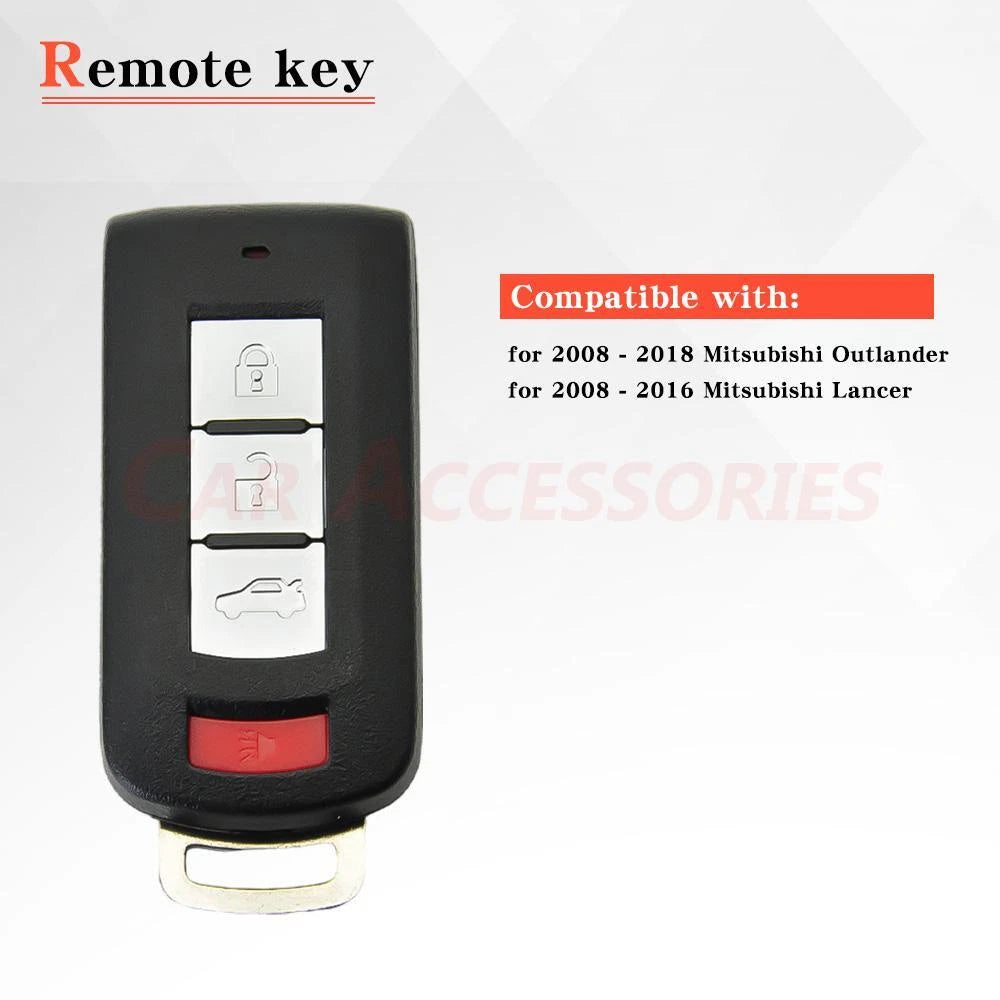 1/2 Remote Key Fob 4 Button 315MHz for Mitsubishi Lancer (2008–2017) OUC644M-KEY-N