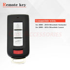 1/2 Remote Key Fob 4 Button 315MHz for Mitsubishi Lancer (2008–2017) OUC644M-KEY-N
