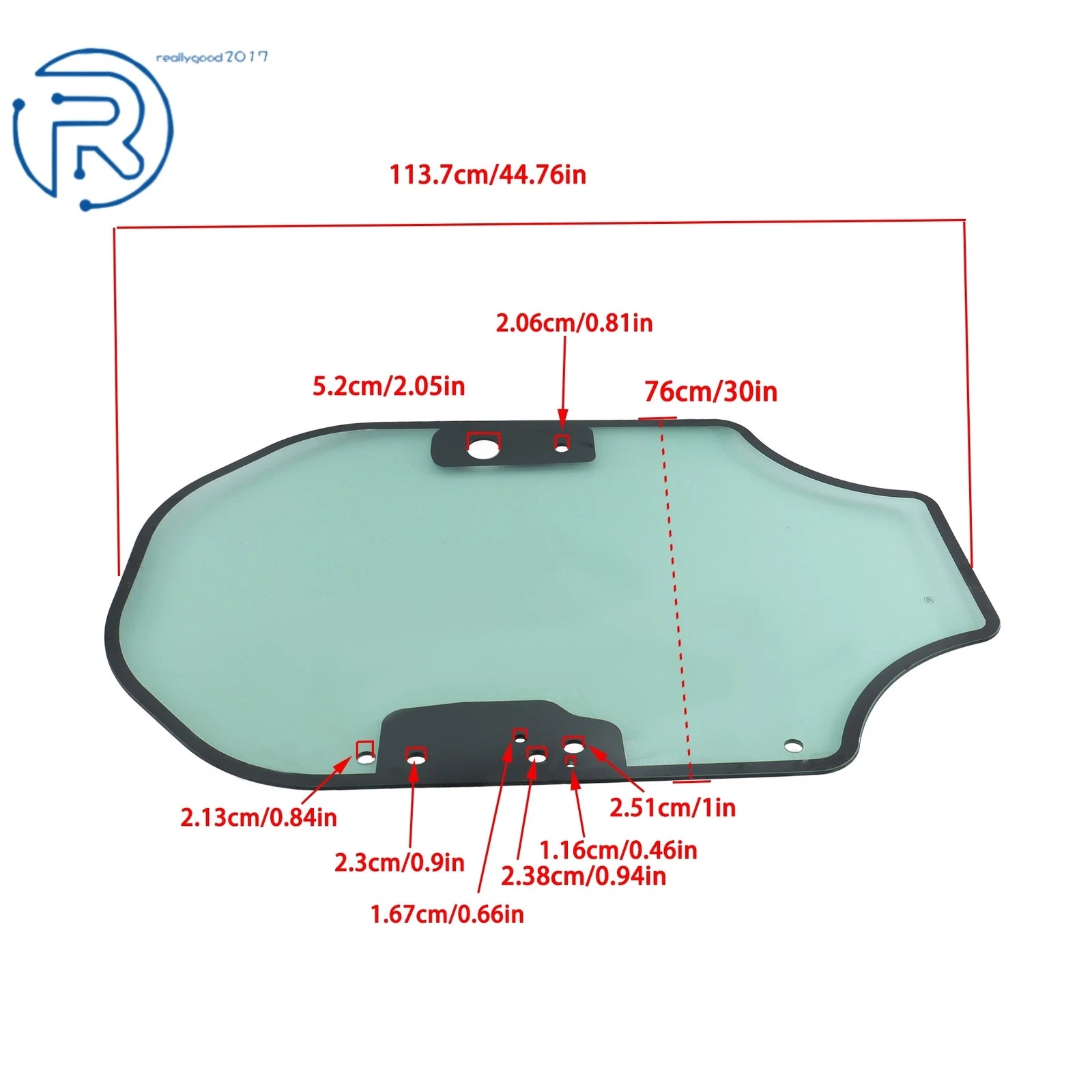 Cab Front Door Glass for CAT Caterpillar D Series Skid Steer (2015-2021)