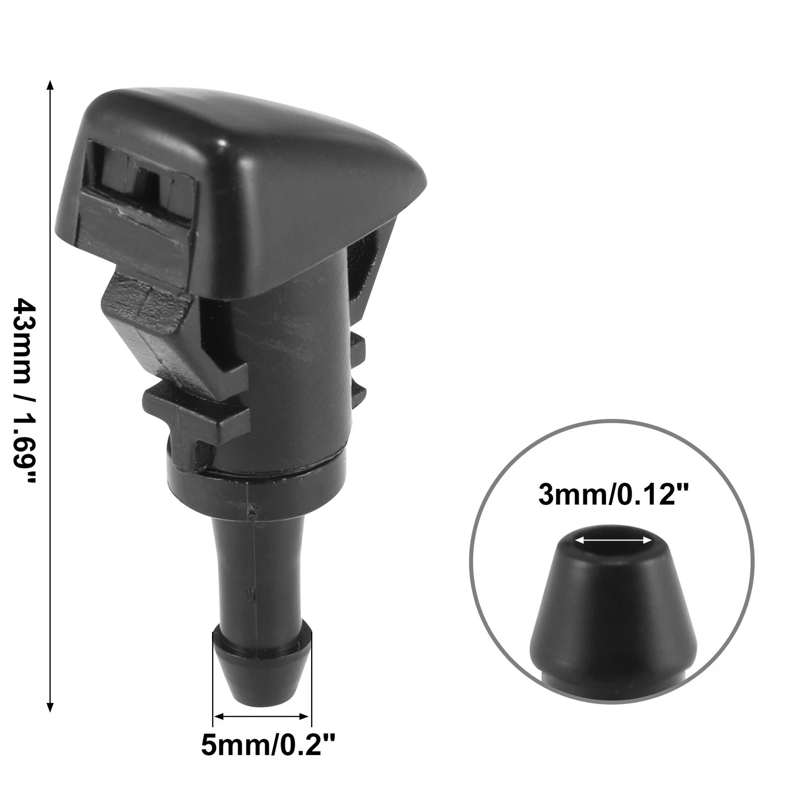 2X Windshield Washer Nozzles for Subaru Impreza (2008–2014)