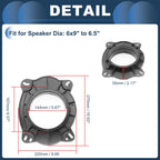 2X Speaker Spacer Ring Adaptor for Toyota 6x9" to 6.5" 