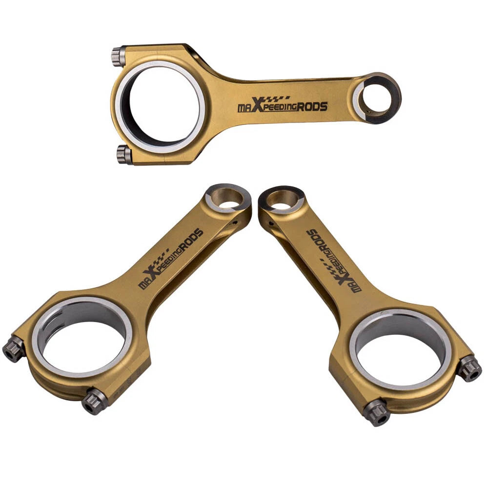 Set of 4 Titanized Steel 4340 EN24 Connecting Rods with ARP Bolts for BMW F20/F21 (2015–2023)