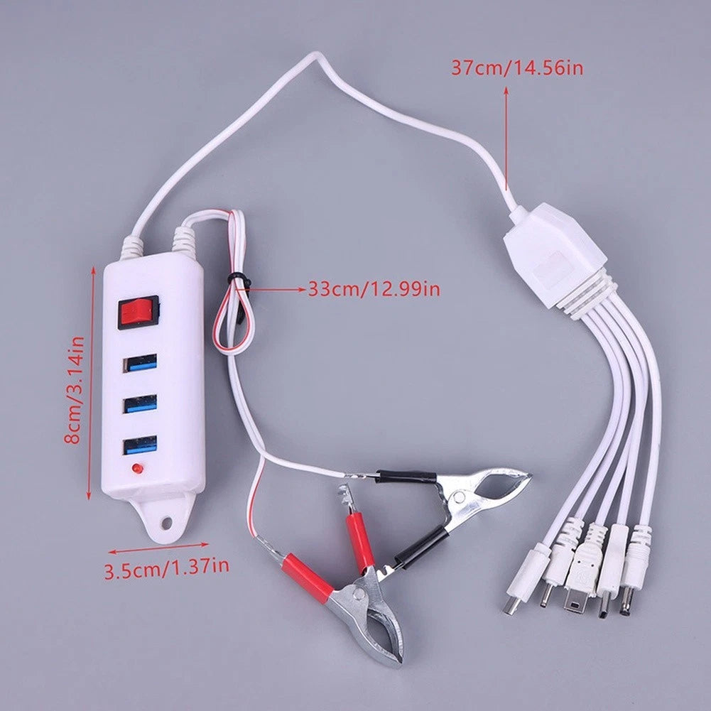 3 USB Port Car Power Adapter for Universal Use