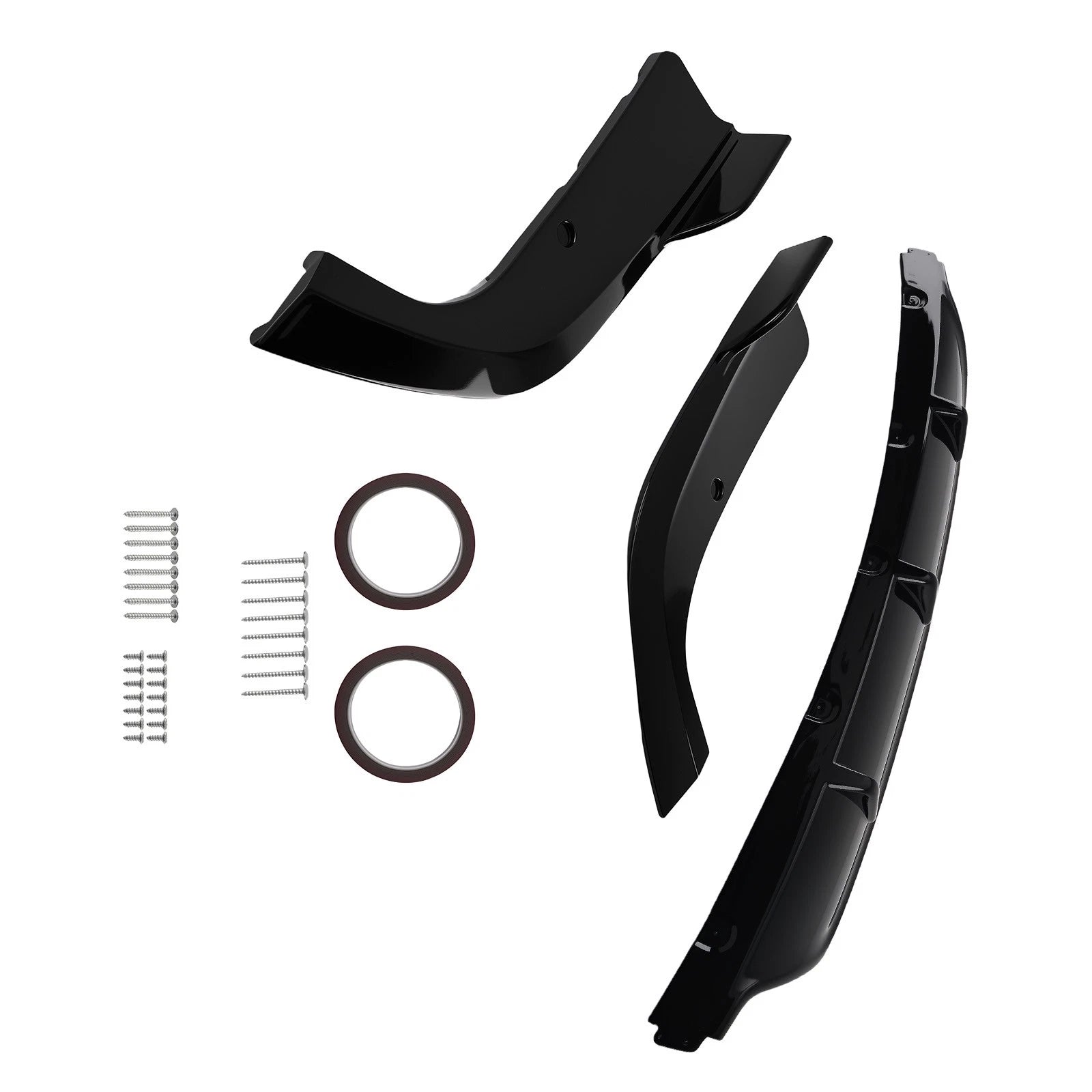 3PCS Rear Bumper Lip Diffuser for BMW G05 X5 M Sport (2019–2025) Gloss Black ABS