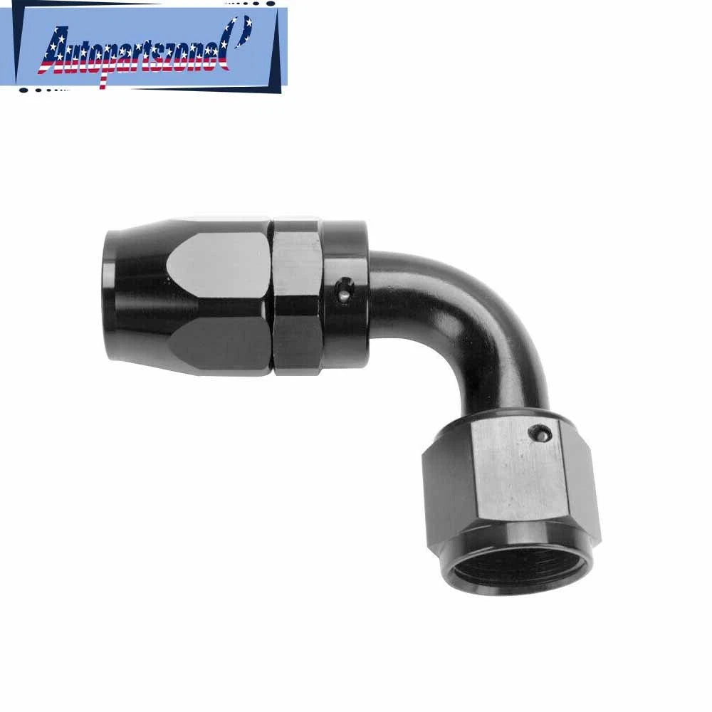 2Pc AN4/AN6/AN8/AN10/AN12 Swivel End Fitting Adapter for Oil/Fuel Hose Line