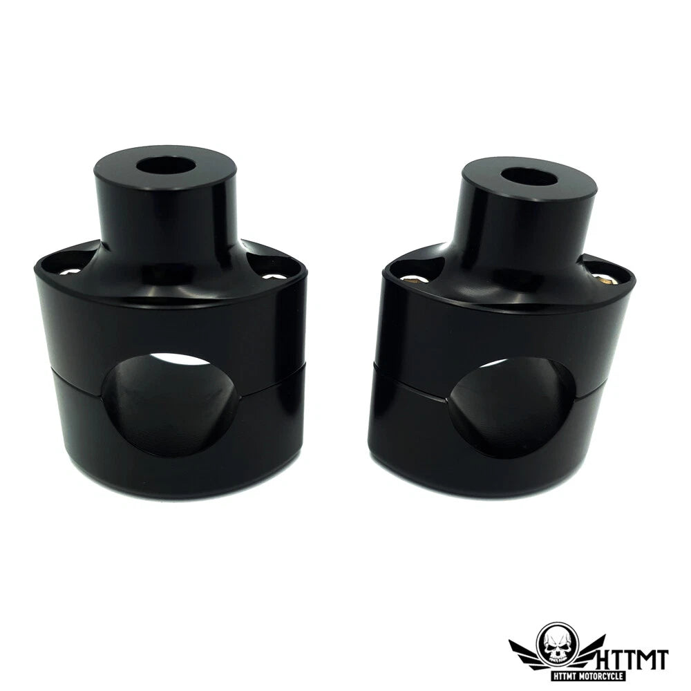 2" Tall Handlebar Risers for Harley Bobber Chopper (Paughco)
