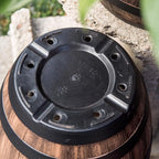 2X Plastic Flower Pots for Healthy Growth - Wine Tub Shape with Drainage