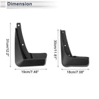 Set of 2 Mud Flaps Splash Guards for Audi A3 Hatchback (2016–2019)