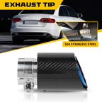 2.5" In 3.5" Out Carbon Fiber Exhaust Tip for Universal Fit (EPY)