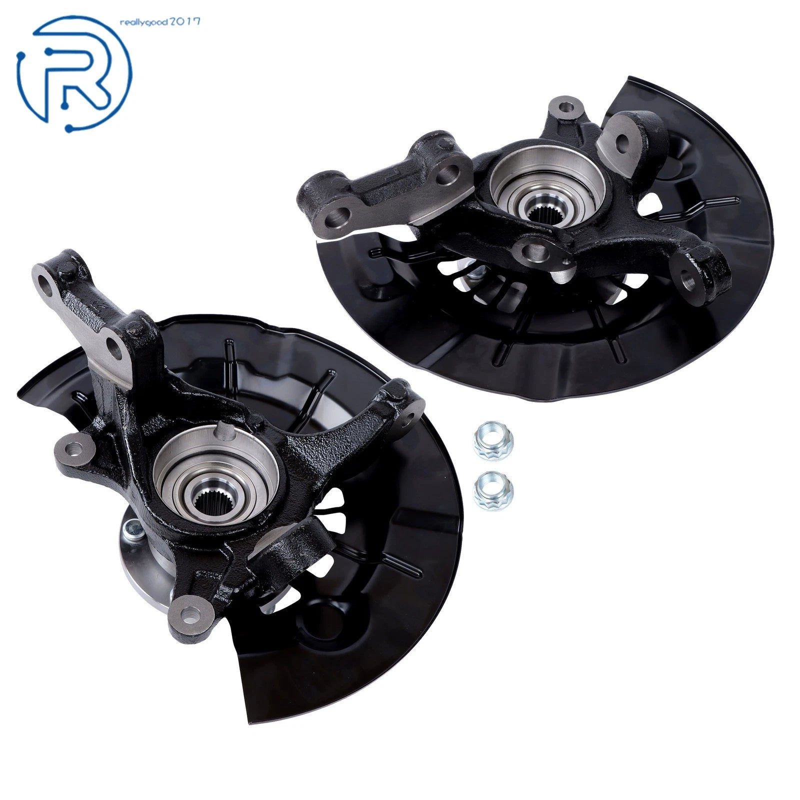 2X Front Steering Knuckle & Wheel Hub Bearing Assembly for Toyota Camry (2012-2017)