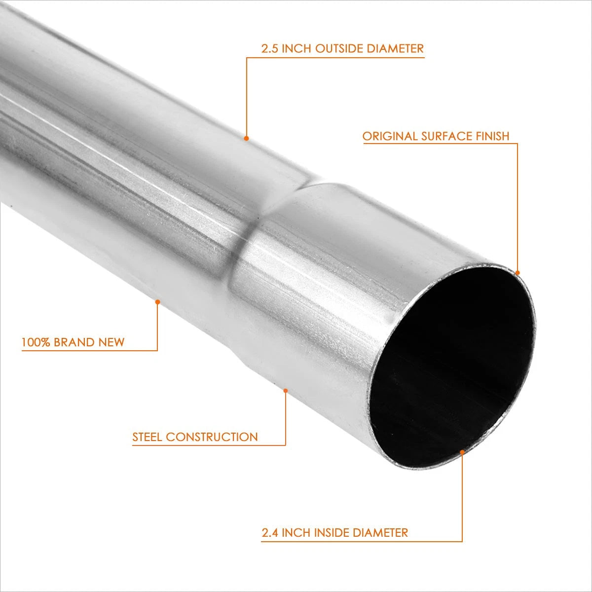 Set of 8 Exhaust Piping Kit for Universal (2.5" OD)