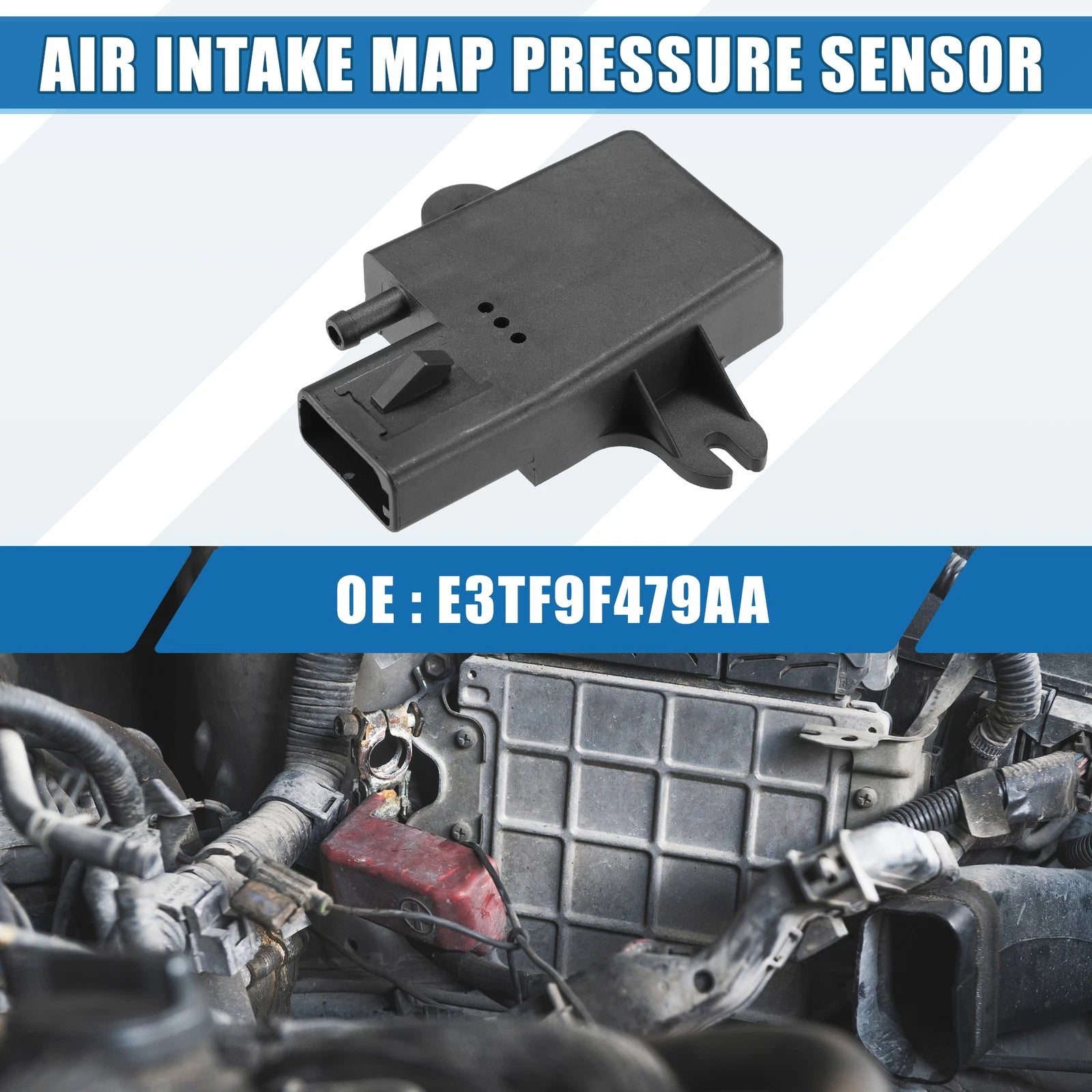 MAP Pressure Sensor No.E3TF9F479AA for Ford F-150 F-250 F-350 F600 (1997–2004)