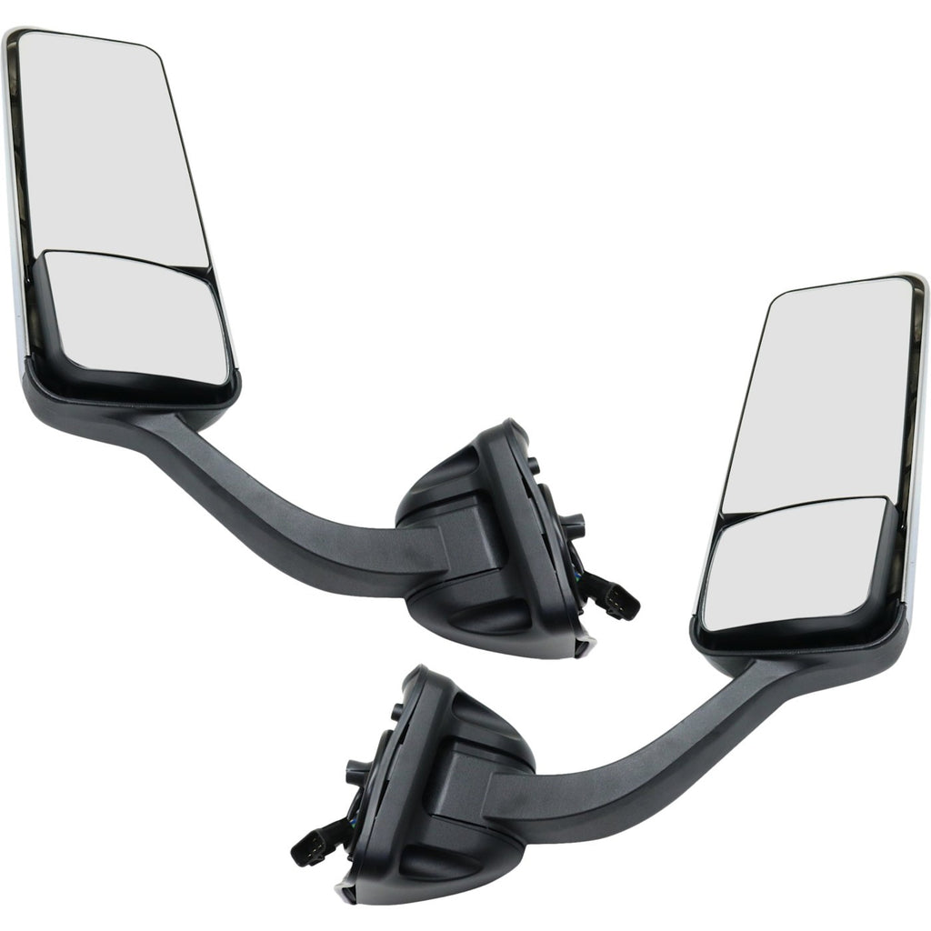Set of 2 Power Heated Chrome Mirrors for Freightliner Cascadia (2008–2015)
