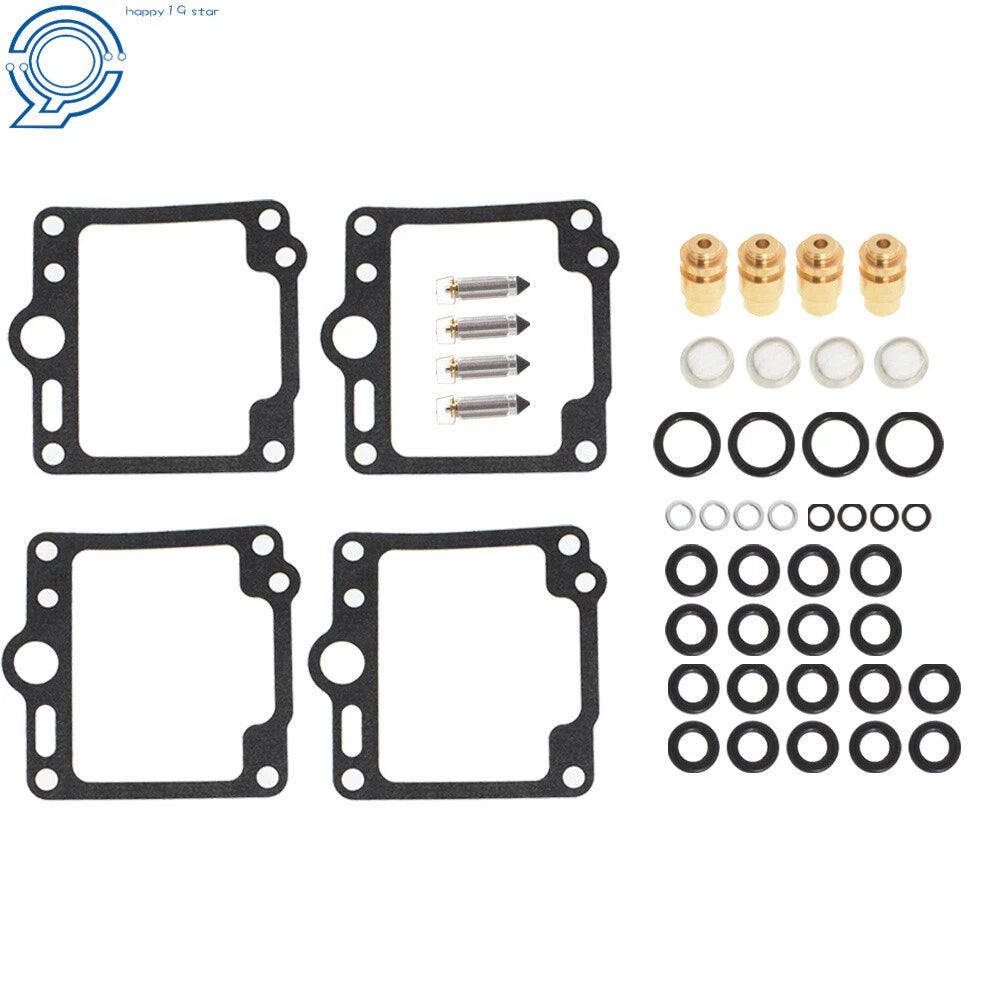 Set of 4 Carburetor Repair Kits for Yamaha XJ700/XJ750/FJ1100/FJ1200 (1985–1990)
