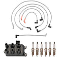 Set of 6 Denso Ignition Coil Wire & Double Platinum Spark Plugs for Ford F-150