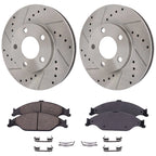 Front Brake Disc Rotors and Pads Kit for Ford Mustang (1999–2004)