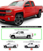 Running Boards for Chevy Silverado GMC Sierra Crew Cab (2007-2018)