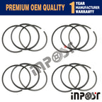 Set of 4 STD C240 Piston Rings for Isuzu C240