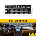 Set of 2 Replacement Radio Button Stickers for Cadillac Escalade (2007–2014)