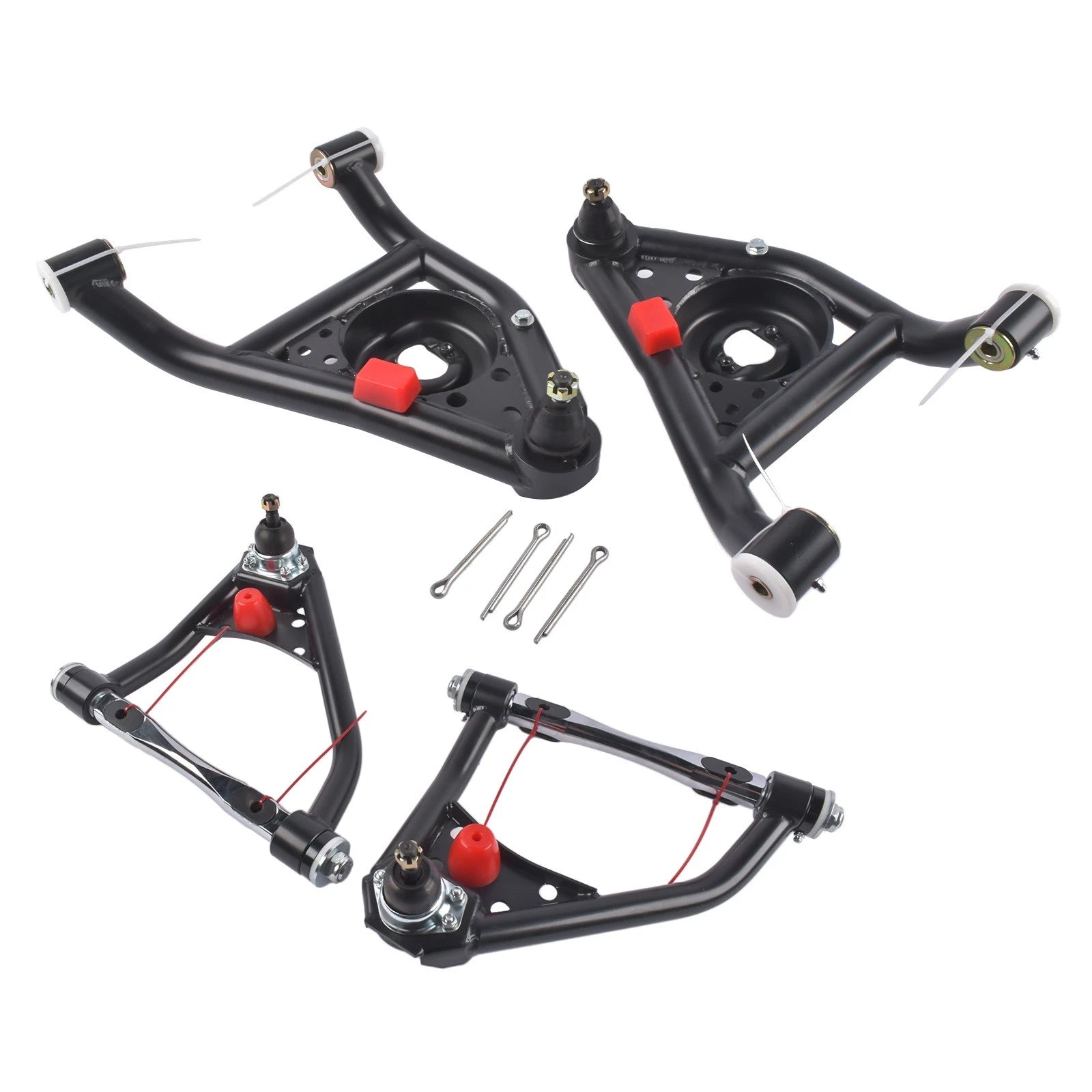 Set of 2 Front Upper Lower Control Arms for Chevy Nova (1968-1974)