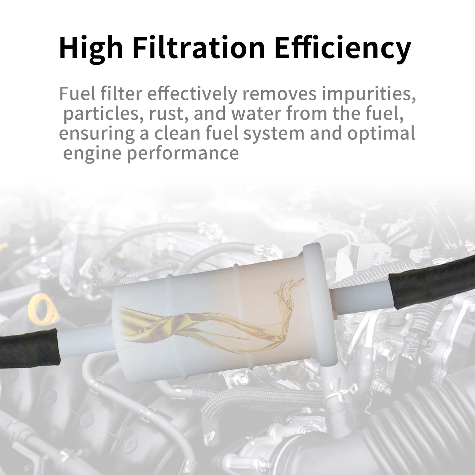 Inline Fuel Filter for Mercury Marine 30-200 HP (816296Q2)