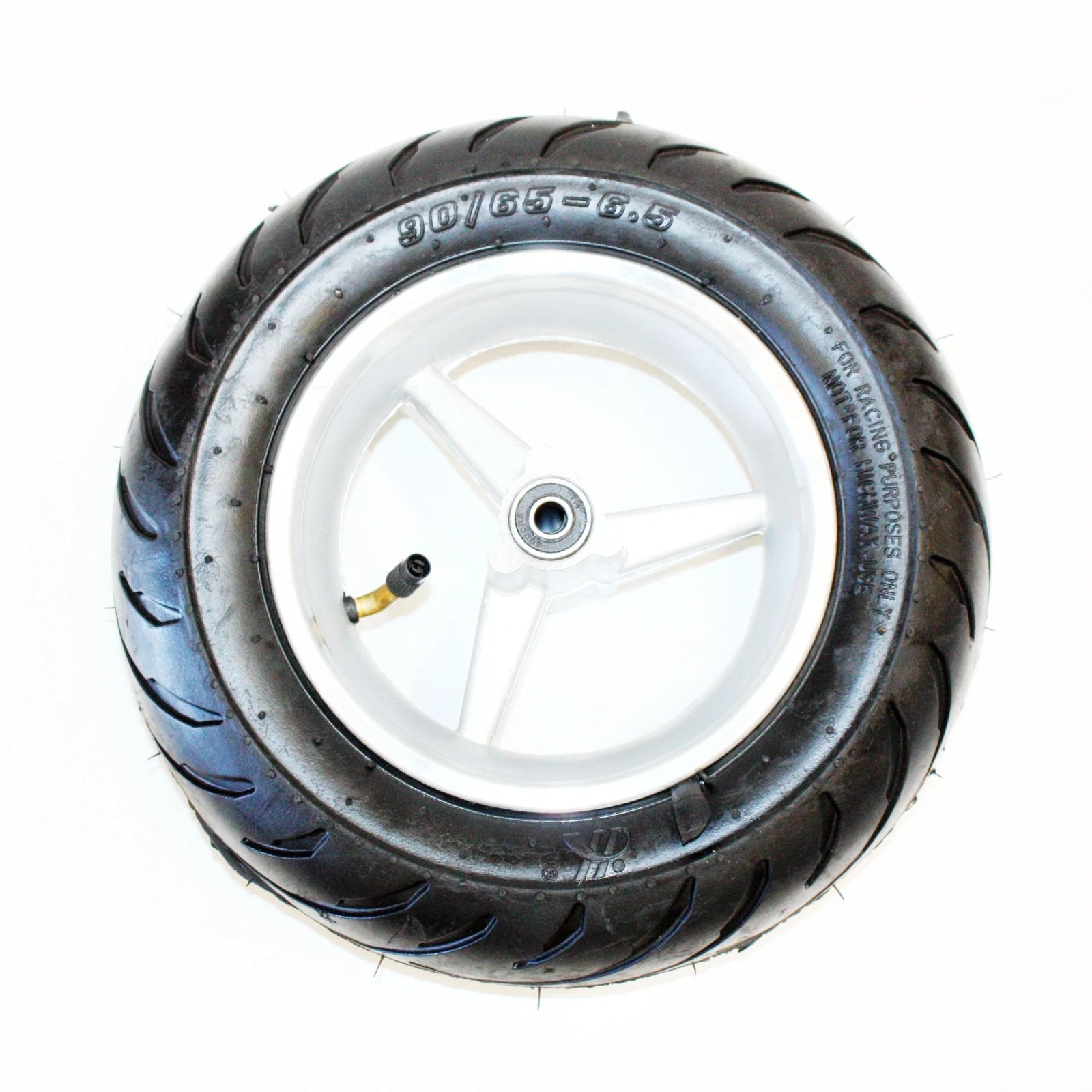 Front Wheel + Road Tyre for 49cc Mini Pocket Rocket PIT Bike (90/65-6.50)