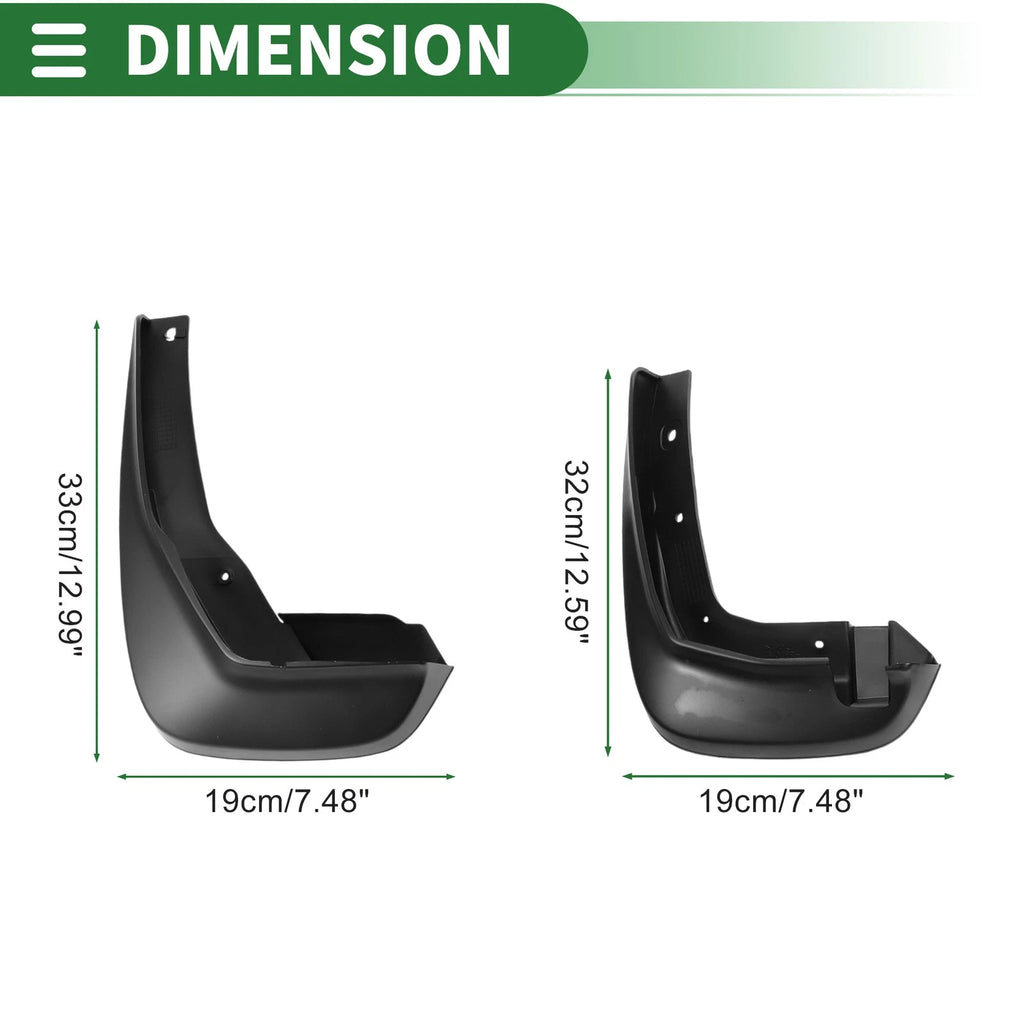 Mud Flaps Splash Guards Set of 4 for Honda Crosstour (2009–2013)