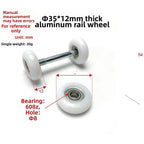 35mm Plastic Sliding Wheel with 608Z Bearing for Home Gym Track System