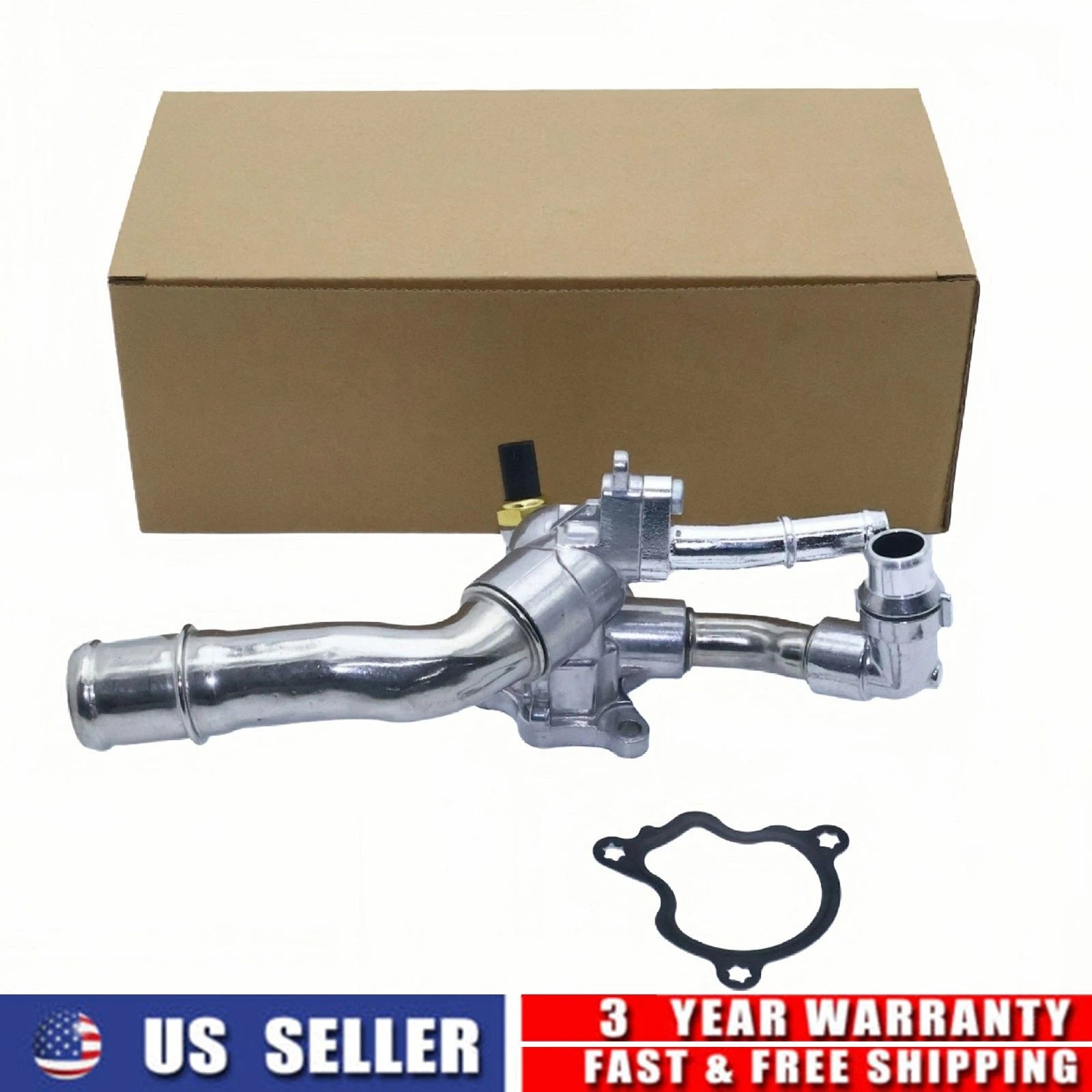 Aluminum Engine Thermostat Housing Assembly for Jeep Wrangler (2018–2026) 5048424AD