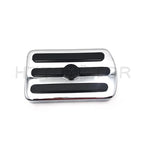 Chrome Gear Skull Brake Pedal Pad for Harley Road King (2014–2023)