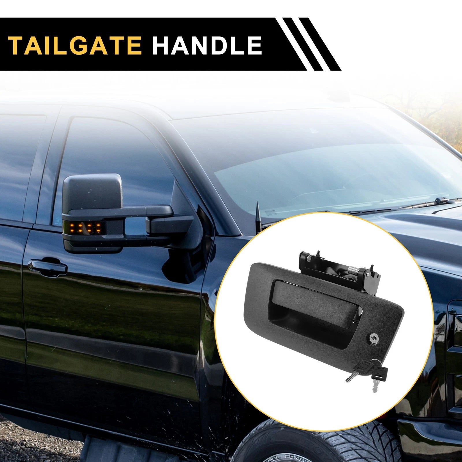 Liftgate Latch Tailgate Handle for Chevrolet Silverado 2500, GMC Sierra 1500 