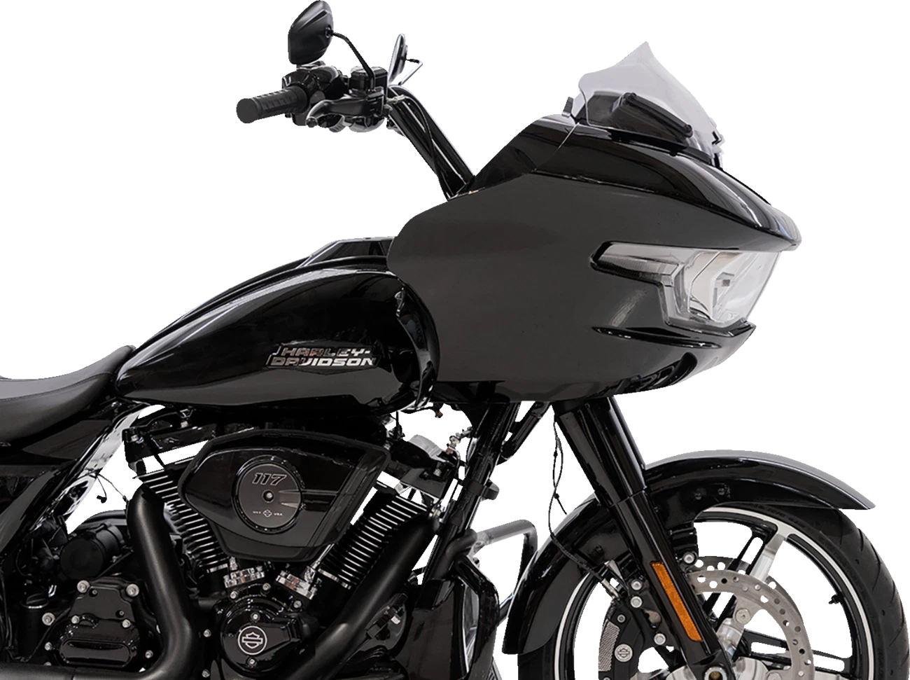 Klock Werks Sport Flare Windshield 8" Clear for FLTRX (2014–2023) KWW-01-0708-C