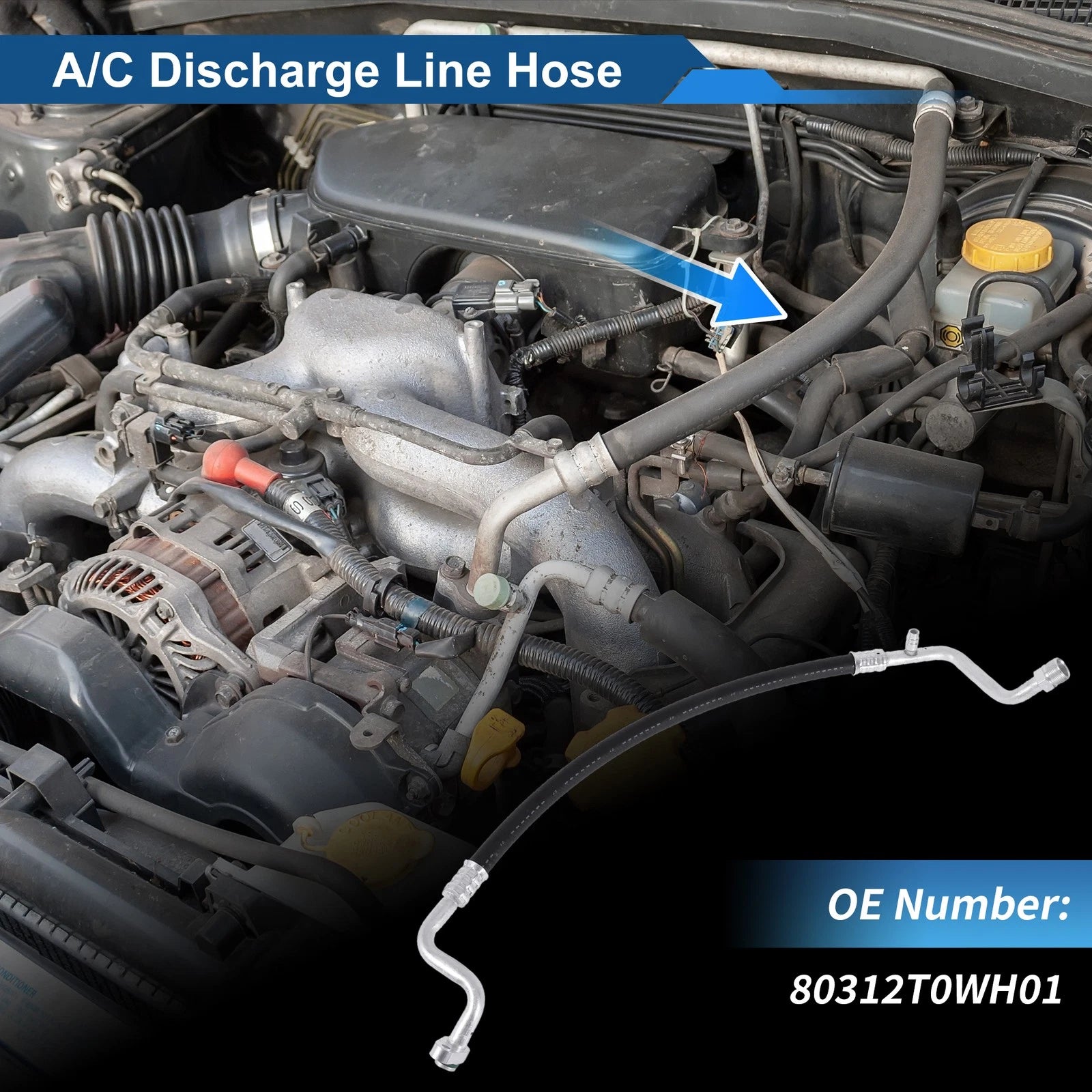 A/C Refrigerant Liquid Hose for Honda CR-V (2012–2016) No. 80312T0WH01